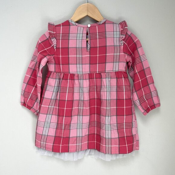 NWT Sanetta Red Plaid Dress - Picture 7 of 8